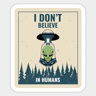 UFO Aliens Are Real Sticker